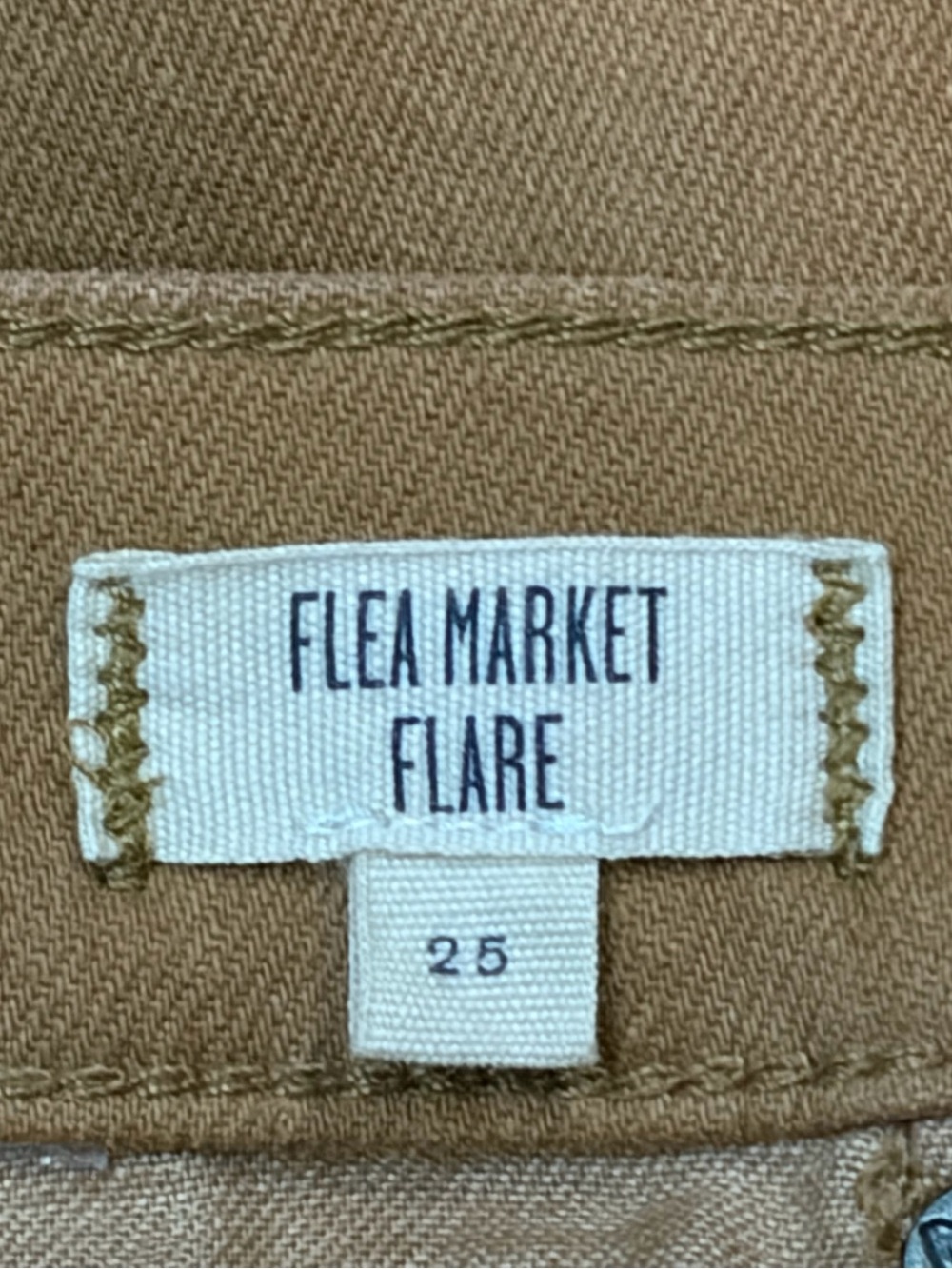 MADEWELL Flea Market Flare Brown High Rise Jeans Size 25 - Picture 10 of 11